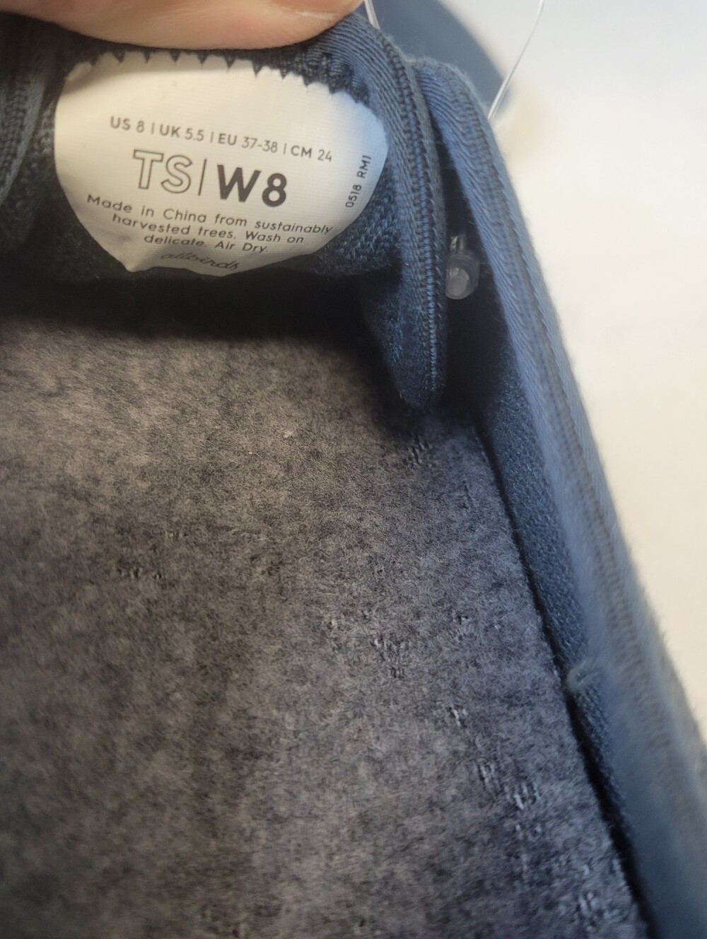 Allbirds Women's Tree Skipper Blue (Blizzard Sole) Size 8 - Picture 11 of 13